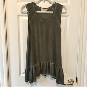NWOT Dantelle Oil Dye Sleeveless Drop Waist Tank